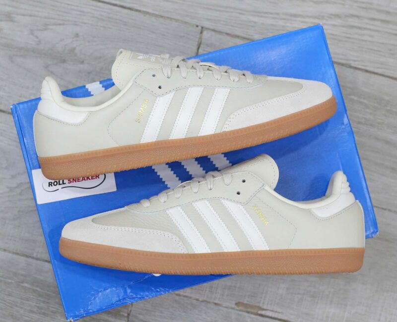 Giày Adidas Samba OG Beige White Like Auth