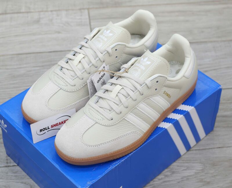 Giày Adidas Samba OG Beige White Like Auth