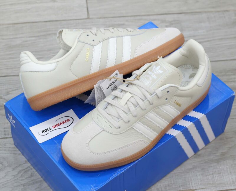 Giày Adidas Samba OG Beige White Like Auth