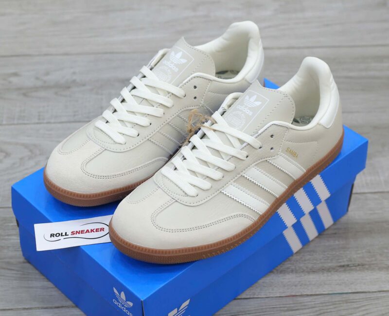 Giày Adidas Samba OG Beige White Like Auth