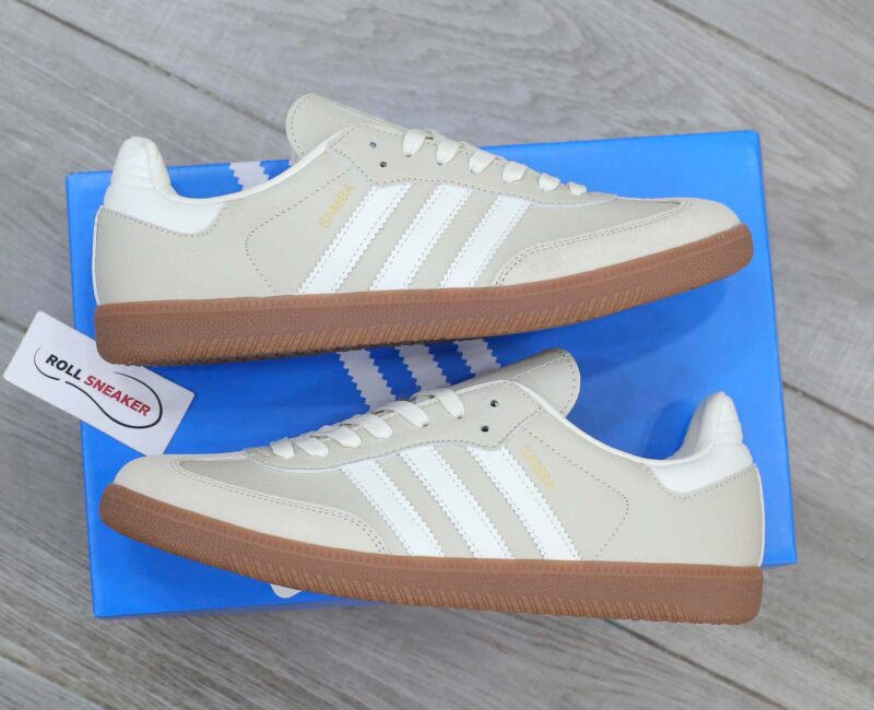 Giày Adidas Samba OG Beige White Like Auth