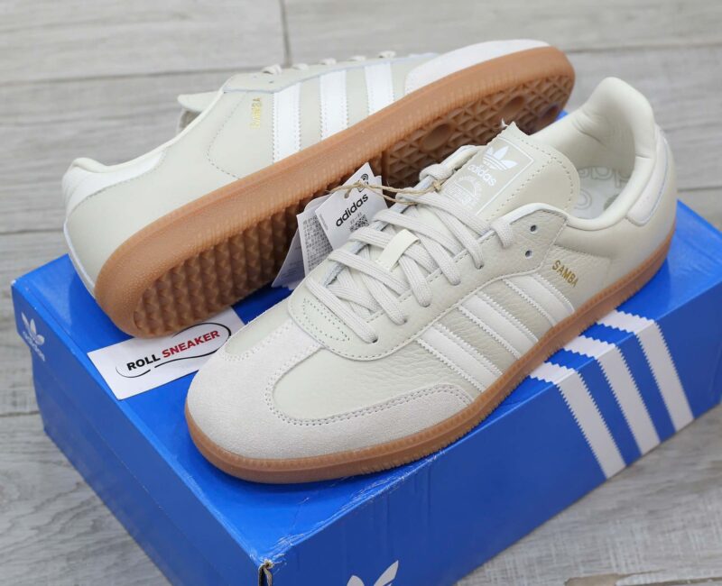 Giày Adidas Samba OG Beige White Like Auth