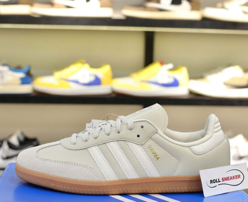 Giày Adidas Samba OG Beige White Like Auth