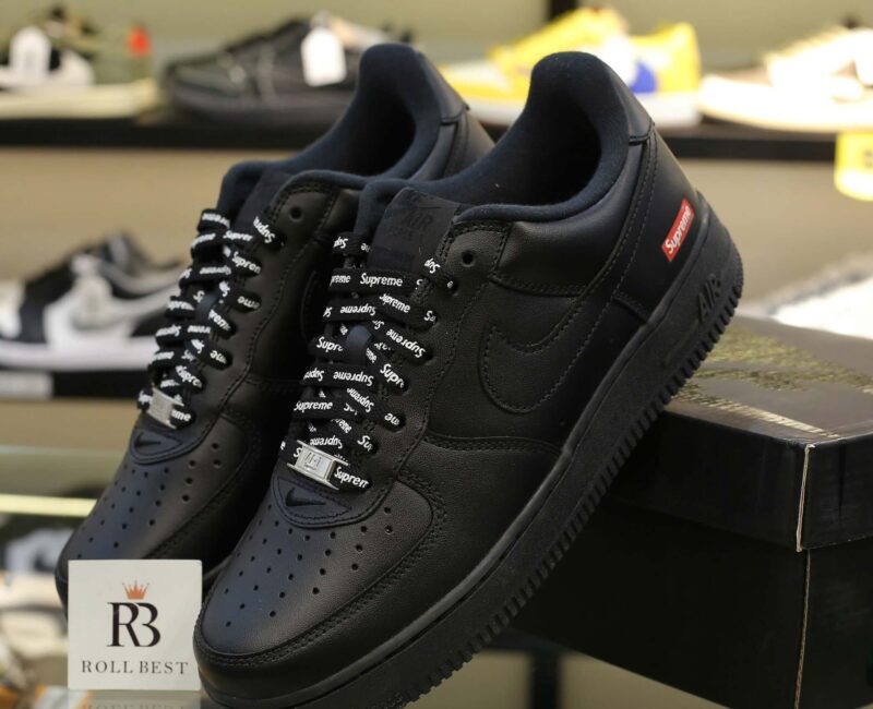 Giày Nike Air Force 1 Low Supreme Black Best Quality