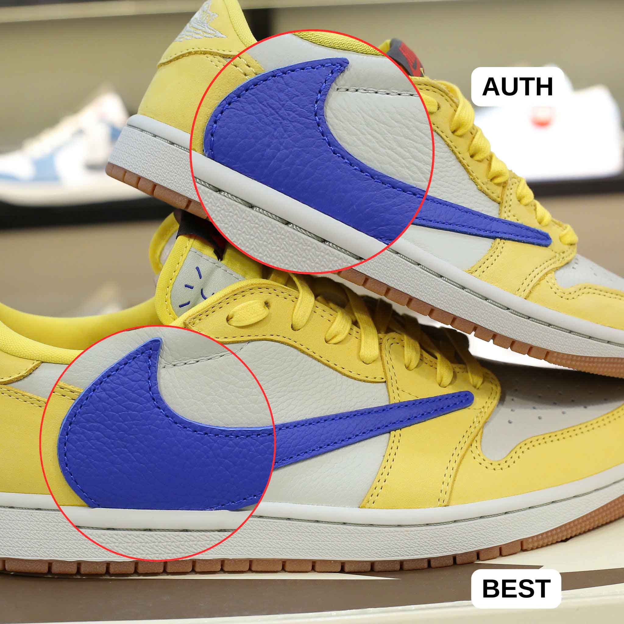 Giày Nike Air Jordan 1 Low OG SP Travis Scott Canary Best Quality