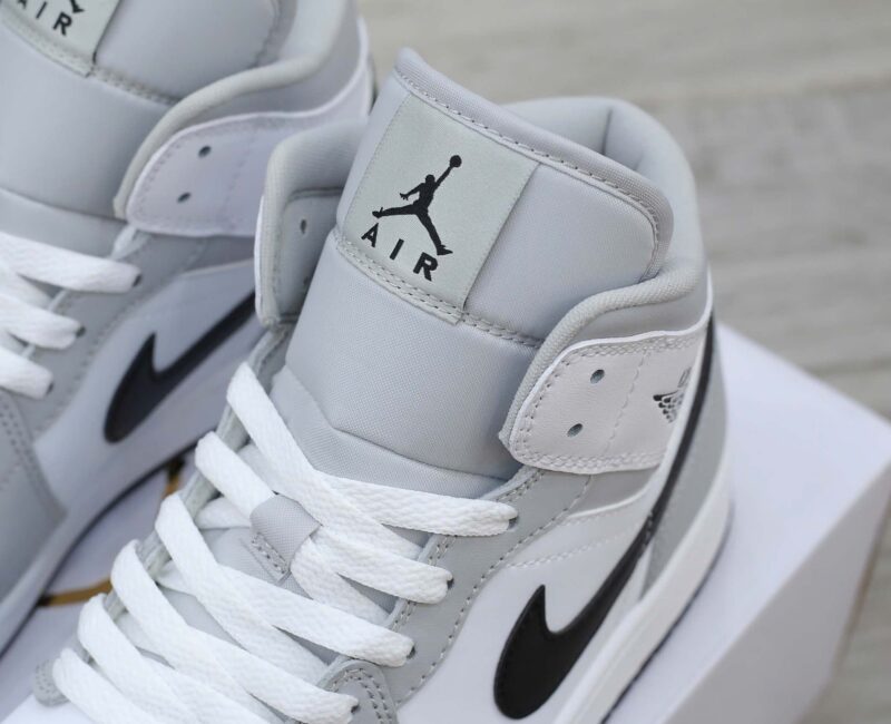 Giày Air Jordan 1 Mid Grey Fog And Light Smoke Grey Best Quality