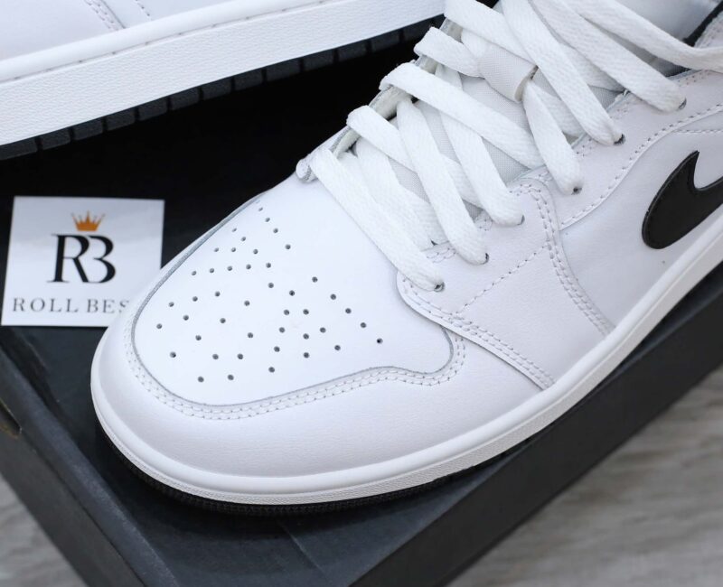 Giày Nike Air Jordan 1 Mid “White/Black” Best Quality