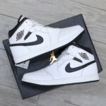 Giày Nike Air Jordan 1 Mid “White/Black” Best Quality