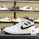 Giày Nike Air Jordan 1 Mid “White/Black” Best Quality