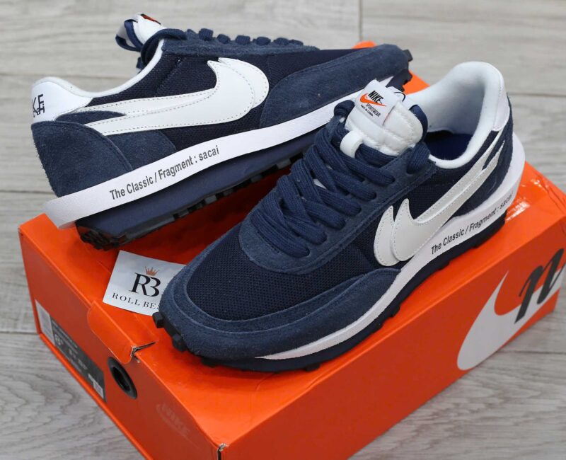 Giày Nike Fragment Design x sacai x LDV Waffle ‘Blackened Blue’ Best Quality