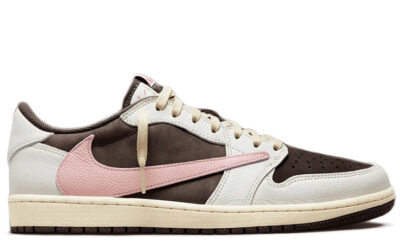 Giày Nike Travis Scott J1 LOW, DARK PONY PINK Like Auth