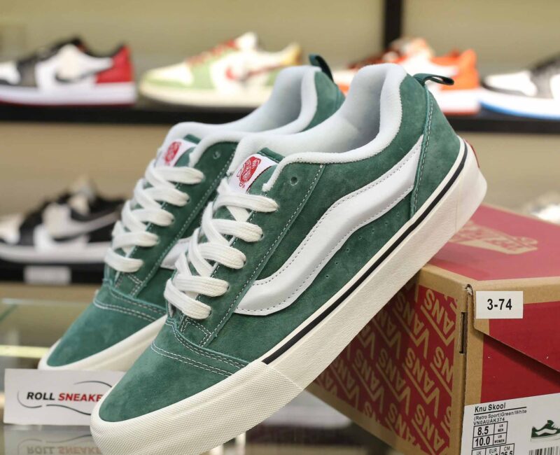 Giày Vans Knu Skool Suede Green Like Auth