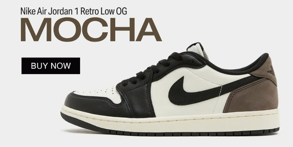 banner air jordan 1 low mocha