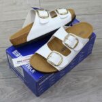 Dép Birkenstock Arizona Big Buckle White Màu Trng