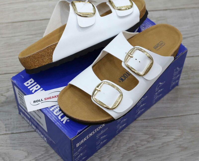 Dép Birkenstock Arizona Big Buckle White Màu Trng