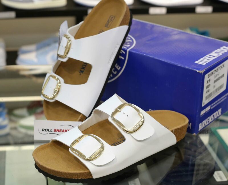 Dép Birkenstock Arizona Big Buckle White Màu Trng