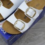 Dép Birkenstock Arizona Big Buckle White Màu Trng