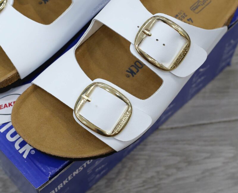 Dép Birkenstock Arizona Big Buckle White Màu Trng