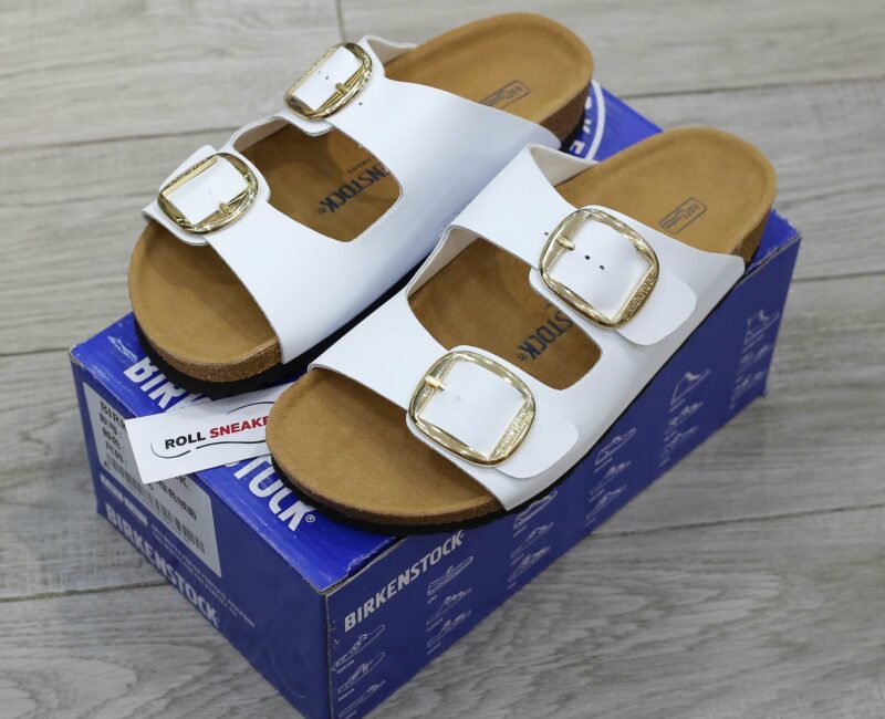 Dép Birkenstock Arizona Big Buckle White Màu Trng