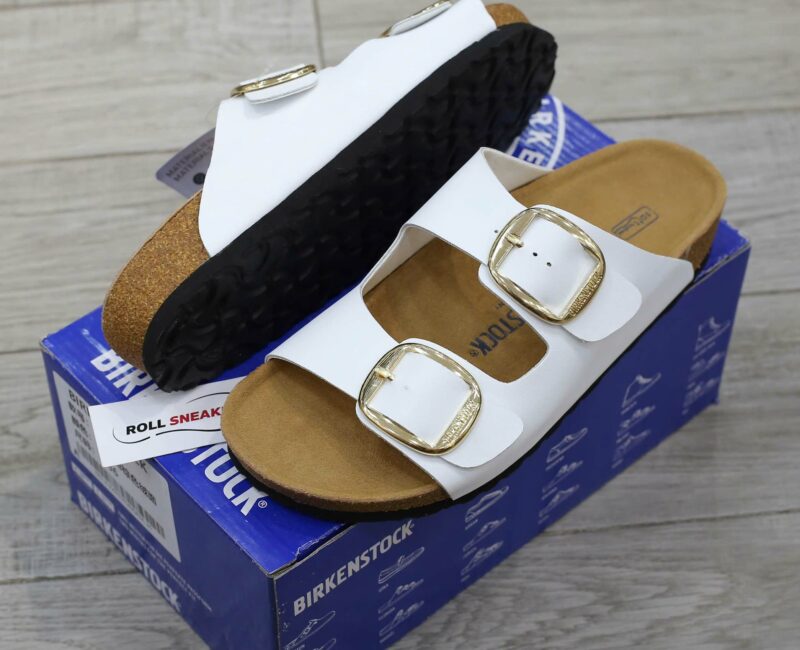 Dép Birkenstock Arizona Big Buckle White Màu Trng