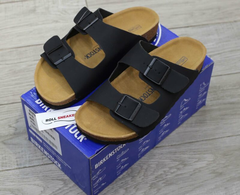 Dép Birkenstock Arizona Soft Footbed Birko-Flor Brown Màu Đen