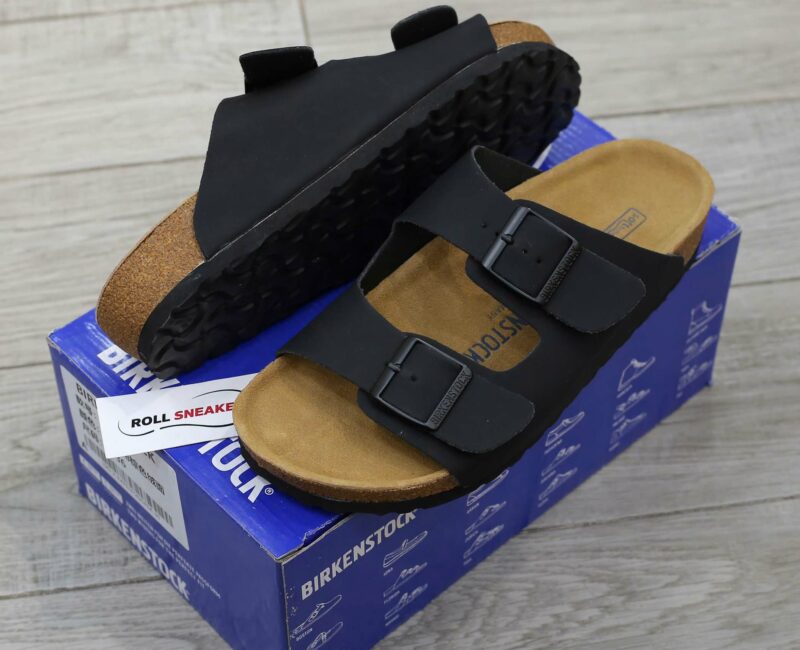 Dép Birkenstock Arizona Soft Footbed Birko-Flor Brown Màu Đen