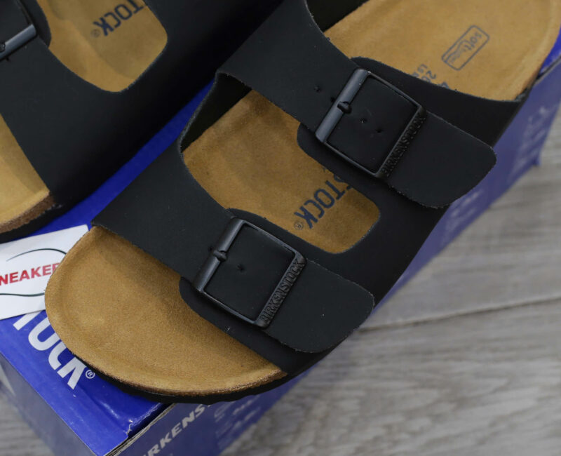 Dép Birkenstock Arizona Soft Footbed Birko-Flor Brown Màu Đen