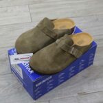 Dép Birkenstock Boston Soft Footbed Taupe Màu Xám