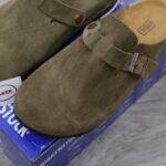 Dép Birkenstock Boston Soft Footbed Taupe Màu Xám