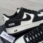 Giày Air Force 1 Supreme Black White Like Auth