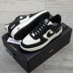 Giày Air Force 1 Supreme Black White Like Auth