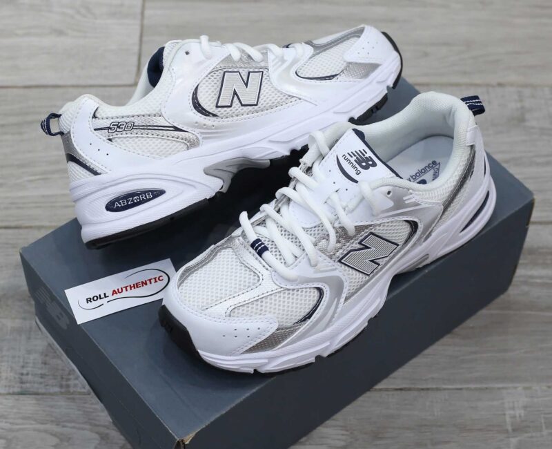 Giày New Balance 530 White Natural Indigo (GS) Real