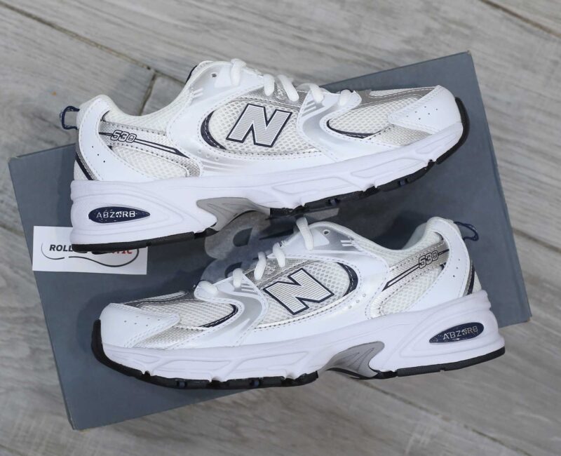 Giày New Balance 530 White Natural Indigo (GS) Real