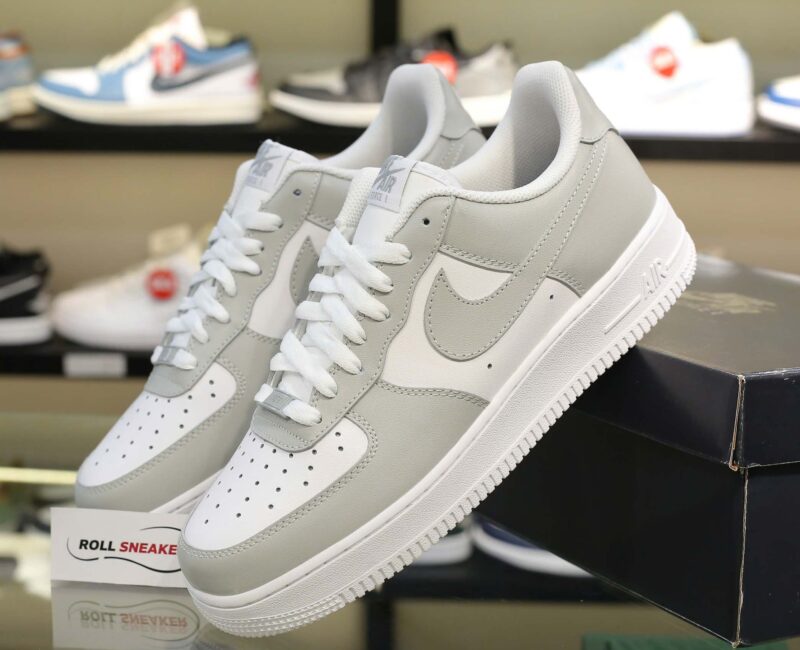 Giày Nike Air Force 1 Low White Light Grey Like Auth