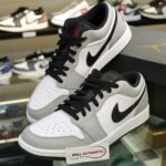 Giày Nike Air Jordan 1 Low Light Smoke Grey Real