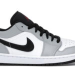 Giày Nike Air Jordan 1 Low Light Smoke Grey Real