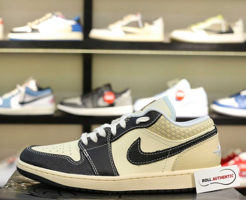 Giày Nike Air Jordan 1 Low SE Coconut Milk Black Real