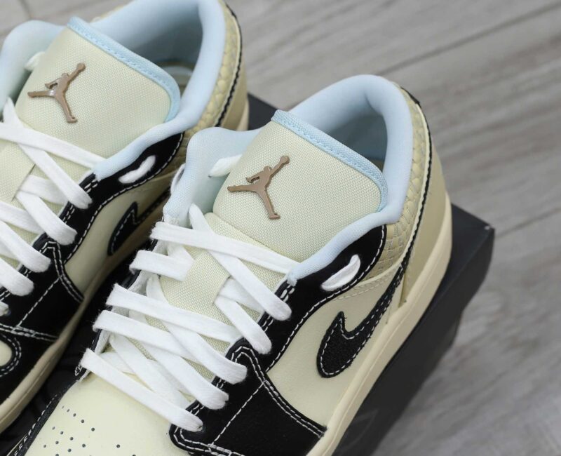 Giày Nike Air Jordan 1 Low SE Coconut Milk Black Real