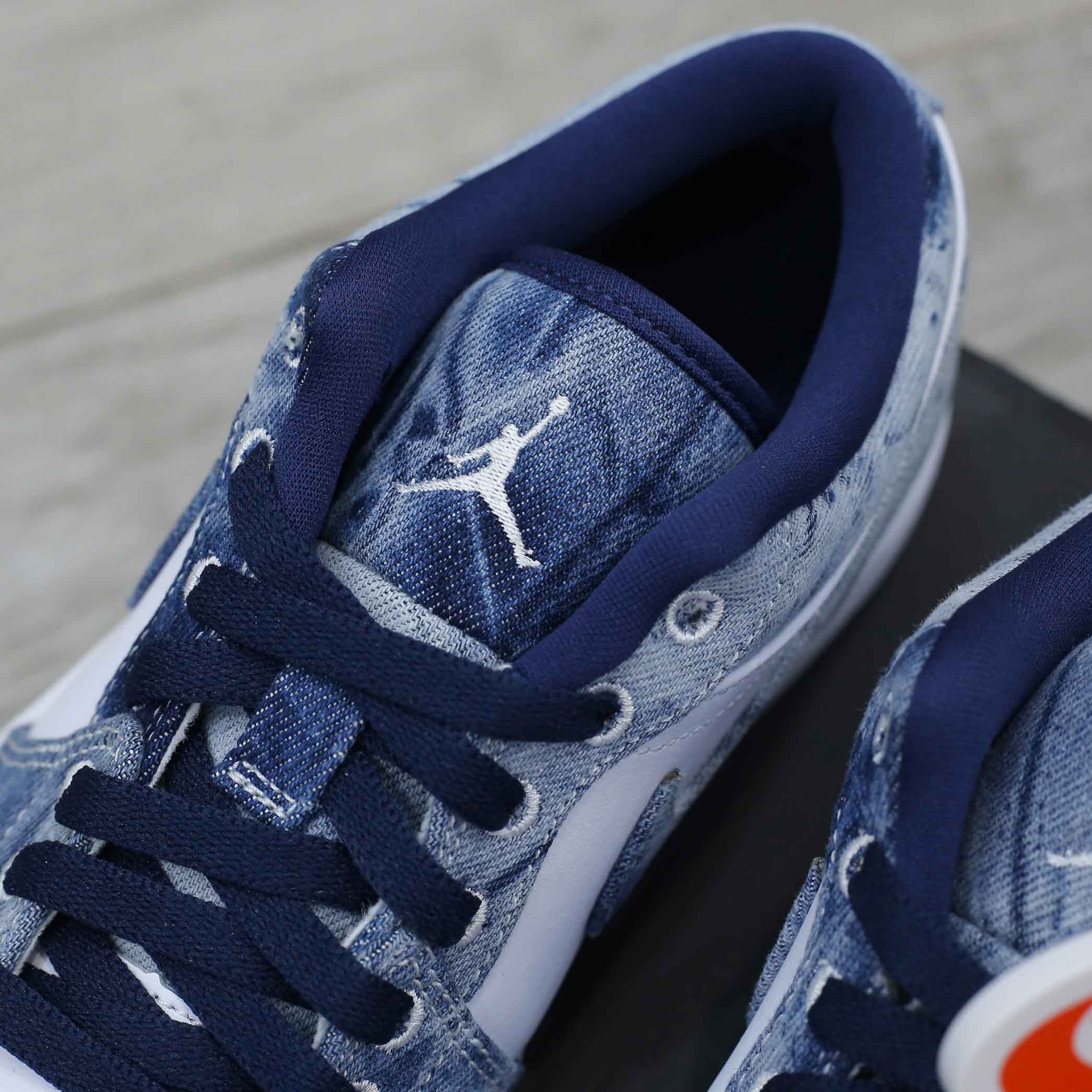 Giày Nike Air Jordan 1 Low SE ‘Washed Denim’ Real