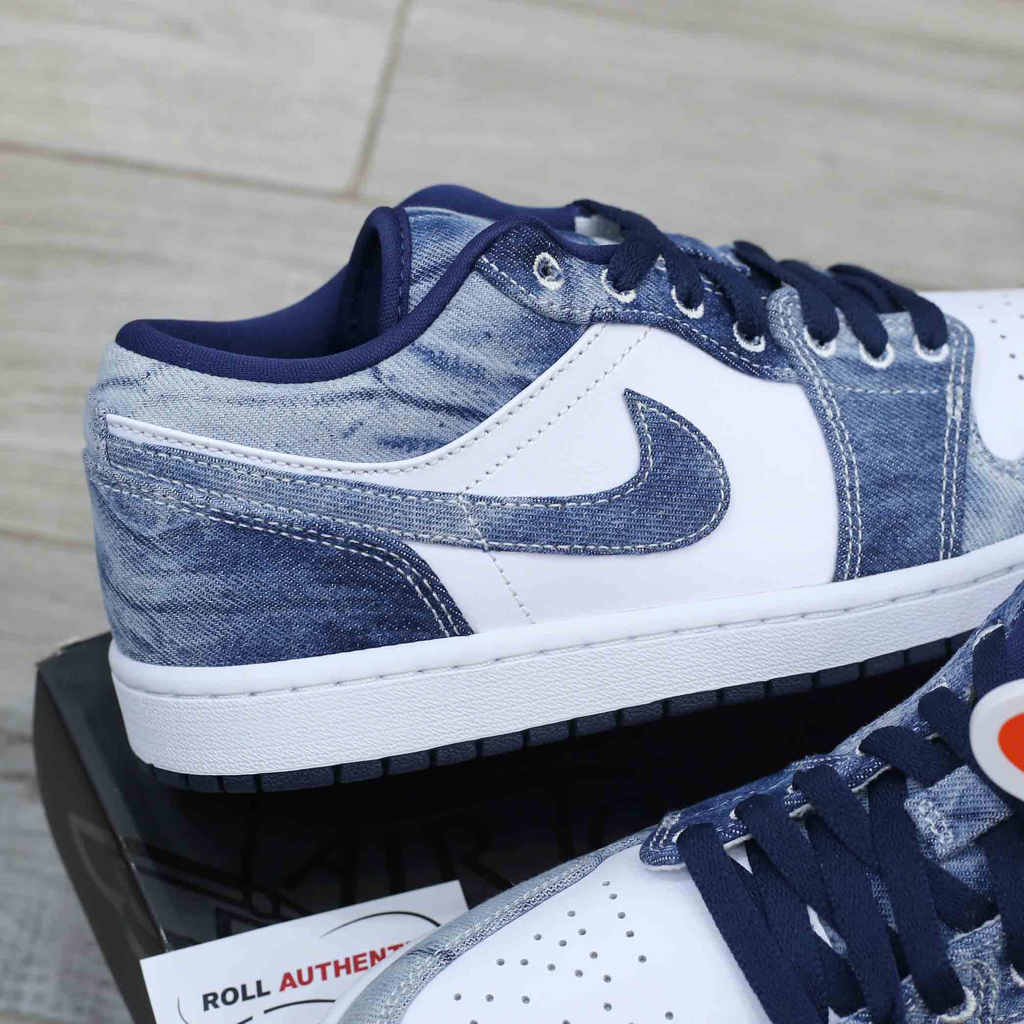 Giày Nike Air Jordan 1 Low SE ‘Washed Denim’ Real