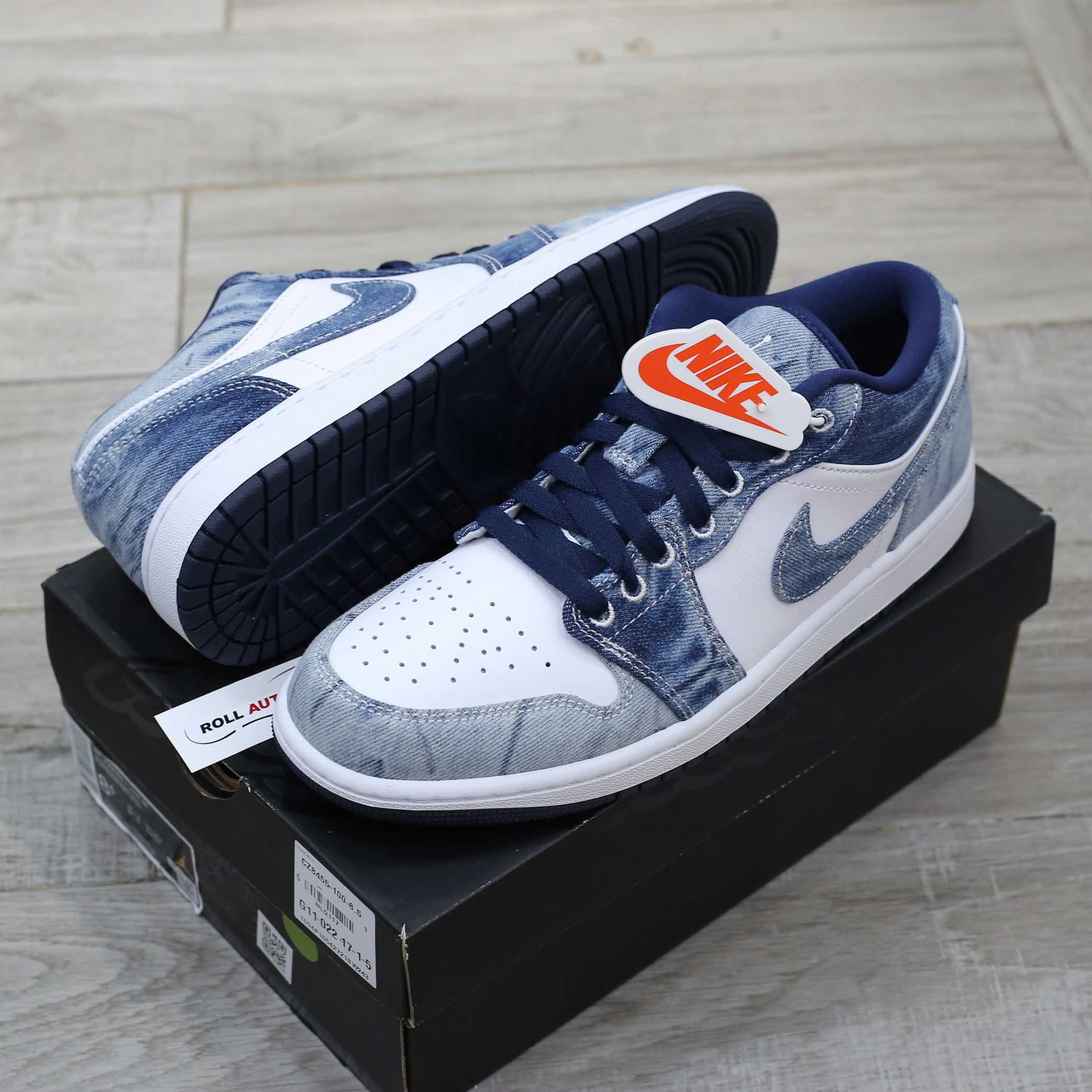 Giày Nike Air Jordan 1 Low SE ‘Washed Denim’ Real