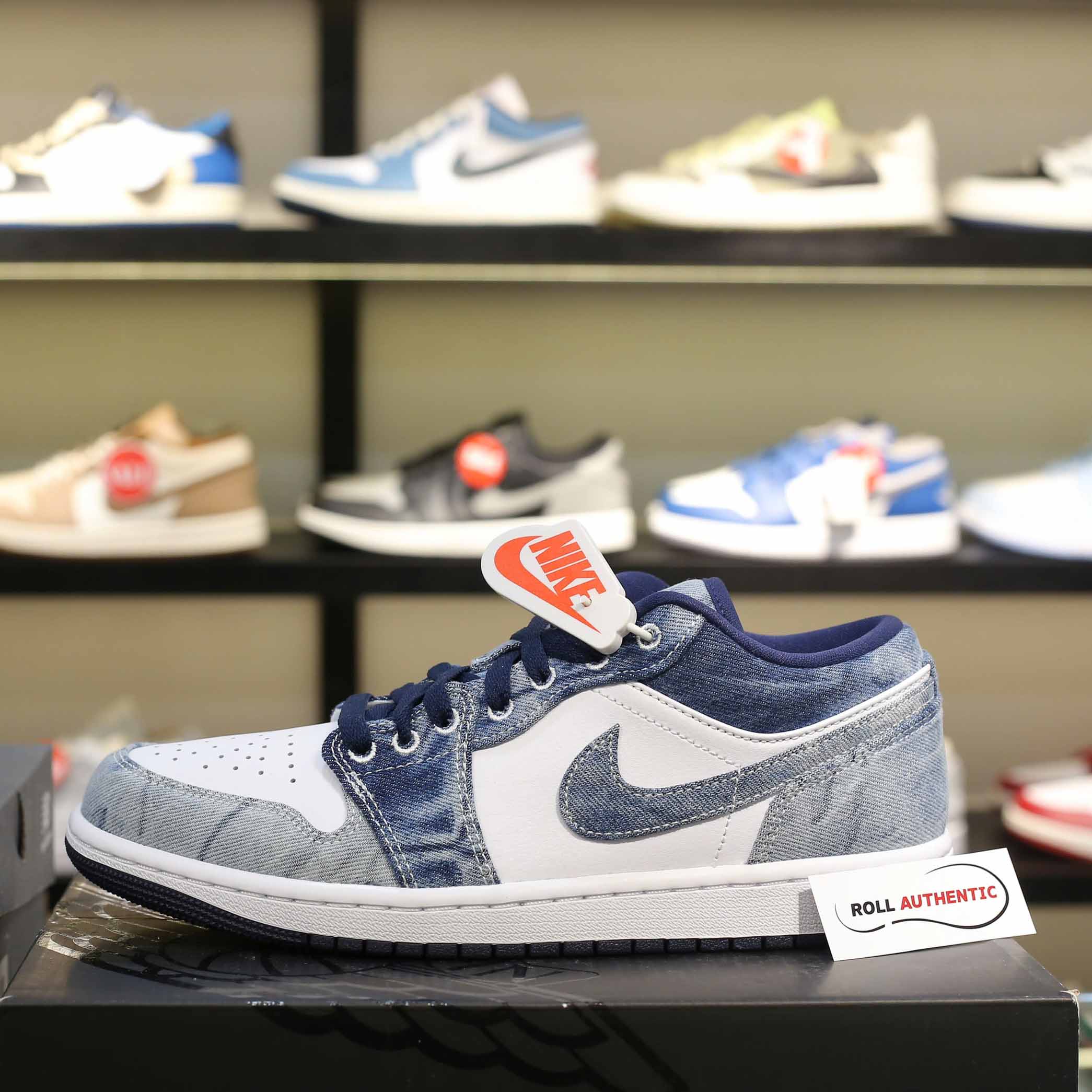 Giày Nike Air Jordan 1 Low SE ‘Washed Denim’ Real