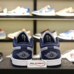 Giày Nike Air Jordan 1 Low ‘Midnight Navy Wolf Grey’ Real