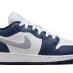 Giày Nike Air Jordan 1 Low ‘Midnight Navy Wolf Grey’ Real