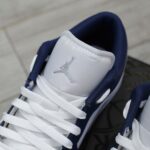 Giày Nike Air Jordan 1 Low ‘Midnight Navy Wolf Grey’ Real