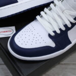 Giày Nike Air Jordan 1 Low ‘Midnight Navy Wolf Grey’ Real