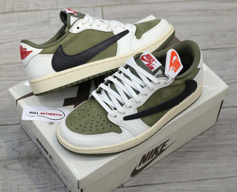 Giày Nike Jordan 1 Low OG Medium Olive Real