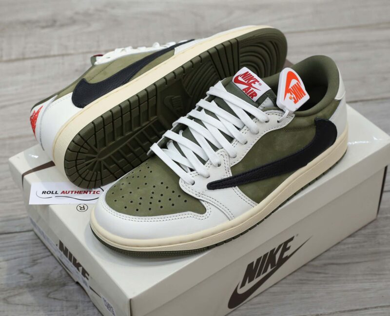 Giày Nike Jordan 1 Low OG Medium Olive Real