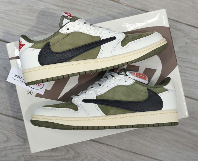 Giày Nike Jordan 1 Low OG Medium Olive Real