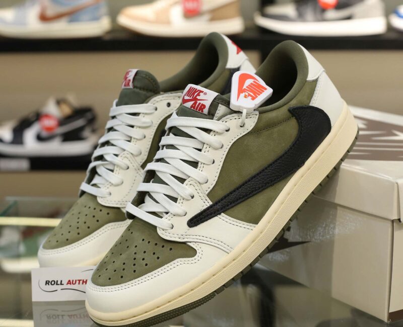 Giày Nike Jordan 1 Low OG Medium Olive Real